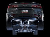 AWE Track Edition Axle-back Exhaust for Gen6 Camaro SS / LT1 - Chrome Silver Tips (Dual Outlet) - Mounted
